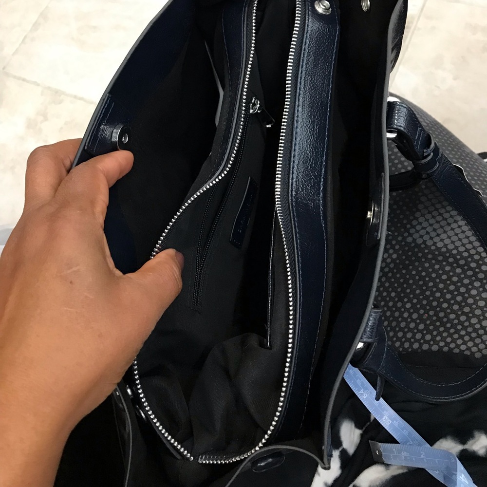 NWT Zara navy blue medium handbag - Picture 5 of 8